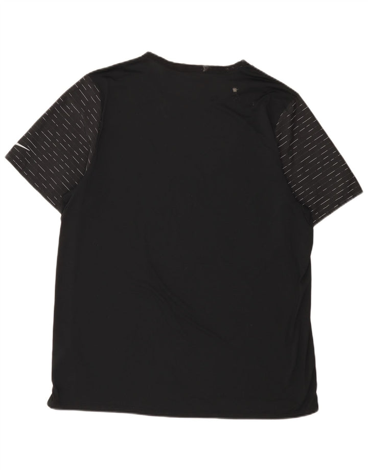 Camiseta masculina Nike Dri Fit Top XL preta listrada de poliéster