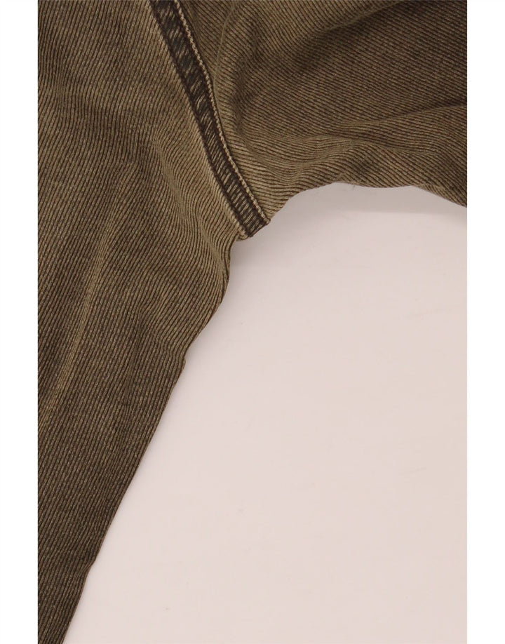 Calça jeans reta masculina ICEBERG W38 L27 algodão cáqui