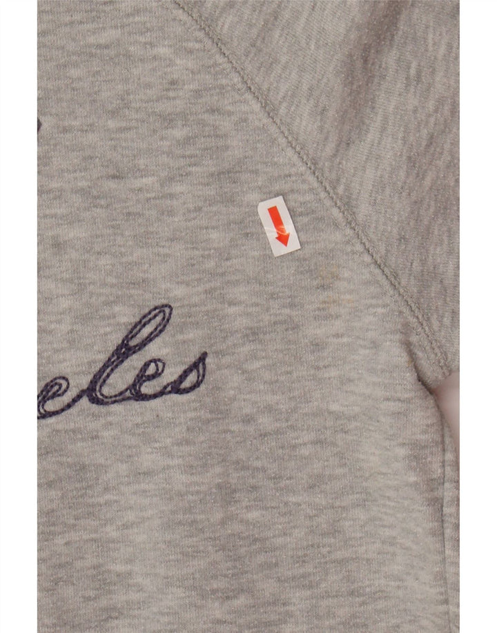 Suéter gráfico feminino GUESS UK 10 pequeno algodão cinza