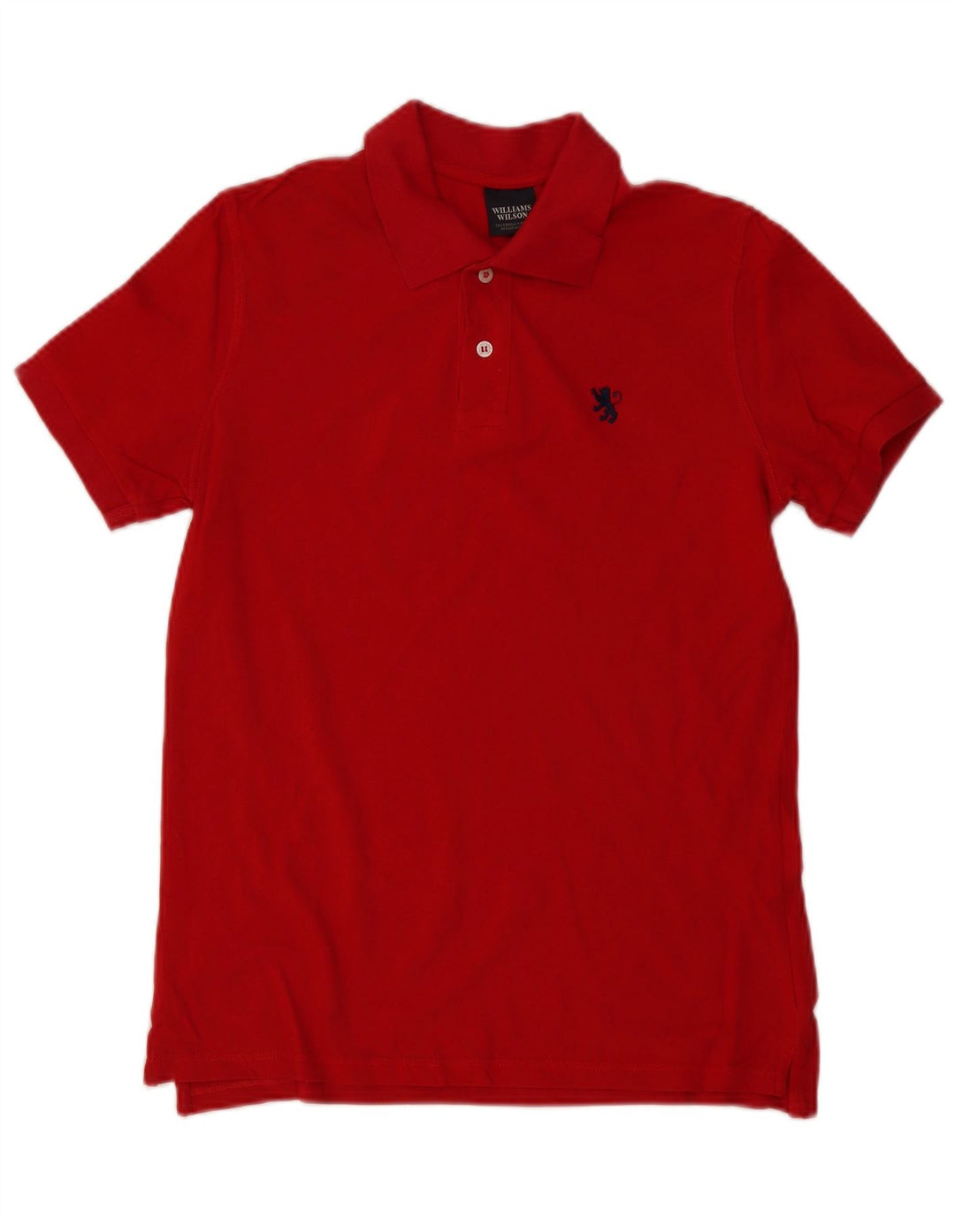 Camisa polo masculina Williams Wilson pequena algodão Borgonha