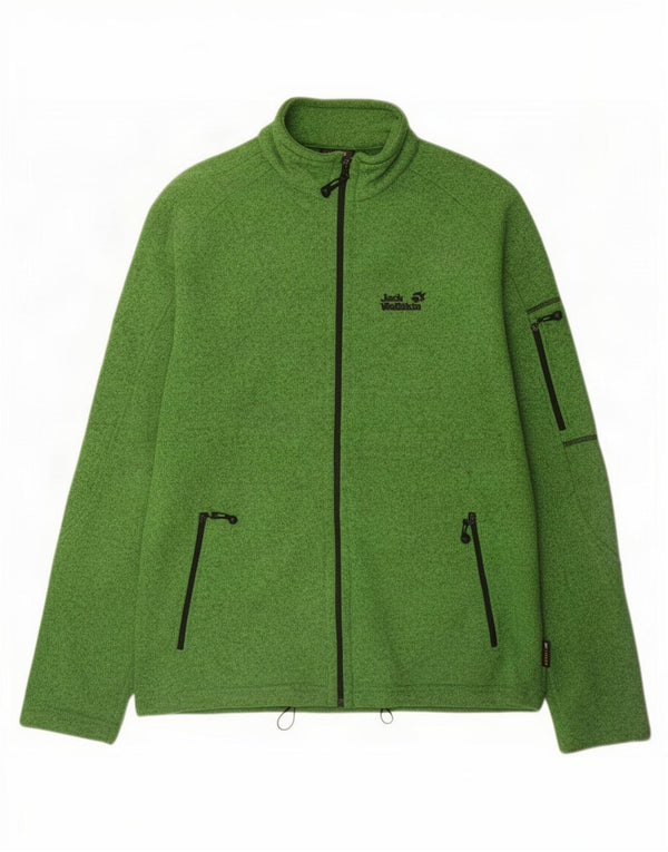 Jaqueta masculina de agasalho Jack Wolfskin Reino Unido 44/46 XL verde poliéster