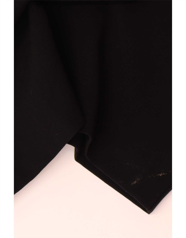 Vestido bainha feminino Marks & Spencer Reino Unido 14 poliéster xadrez preto médio