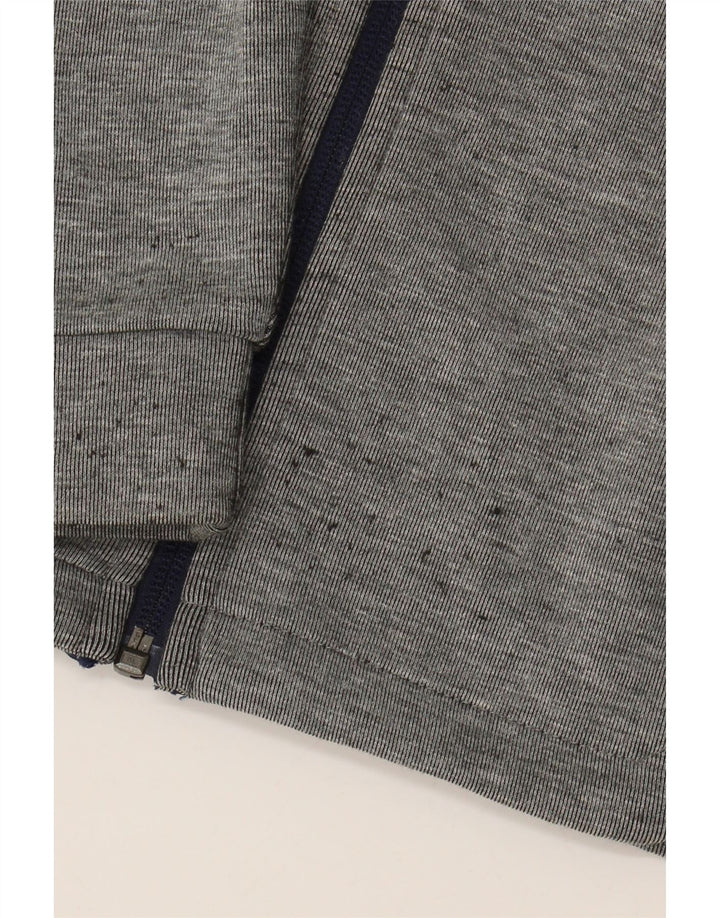 Suéter PUMA Boys Graphic Zip com capuz 9-10 anos cinza colorblock poliéster