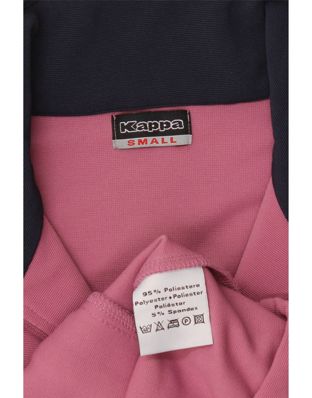Kappa Womens Tracksuit Top Jacket UK 10 Small Pink Colourblock Poliéster