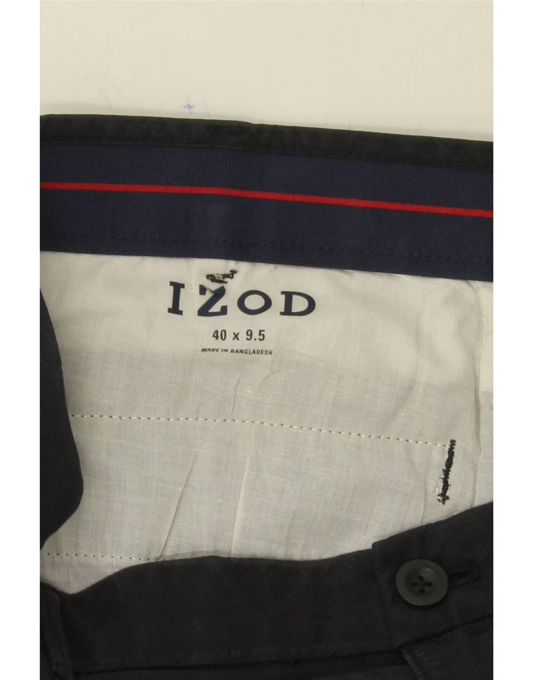 IZOD Mens Chino Shorts W40 XL  Navy Blue Cotton Vintage Izod and Second-Hand Izod from Messina Hembry 