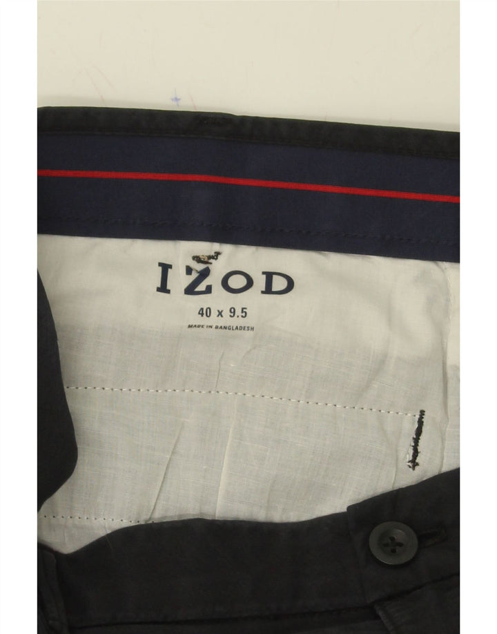 IZOD Mens Chino Shorts W40 XL  Navy Blue Cotton Vintage Izod and Second-Hand Izod from Messina Hembry 