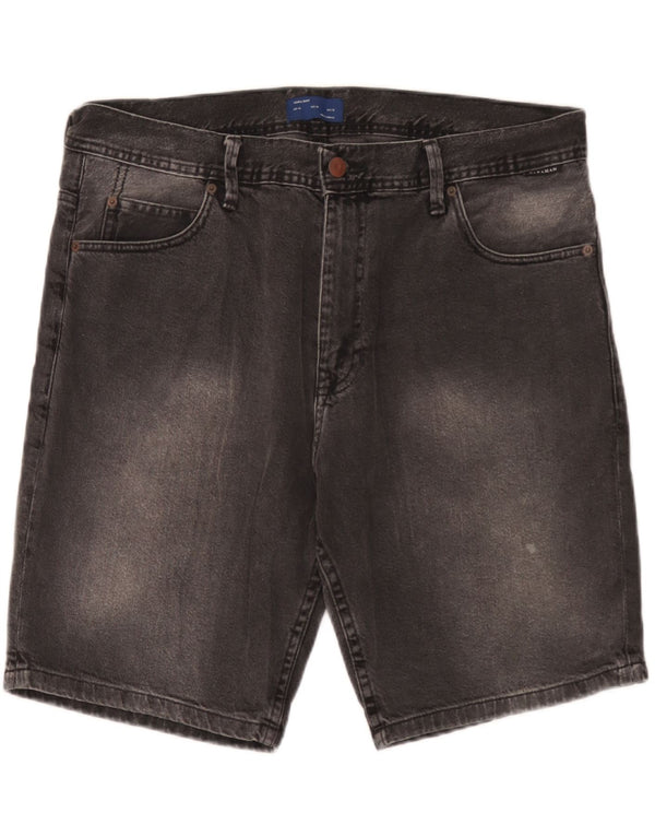 Shorts jeans masculino Zara EU 46 XL W36 cinza