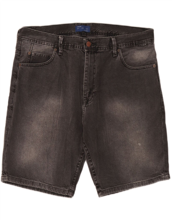 Shorts jeans masculino Zara EU 46 XL W36 cinza