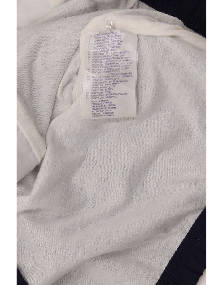 Reebok Womens Tracksuit Top Jacket UK 12 Médio Azul Marinho Colourblock