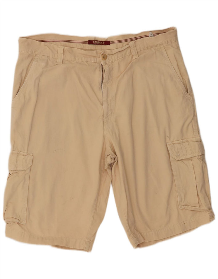 Carrera Mens Cargo Shorts W40 XL Algodão Bege