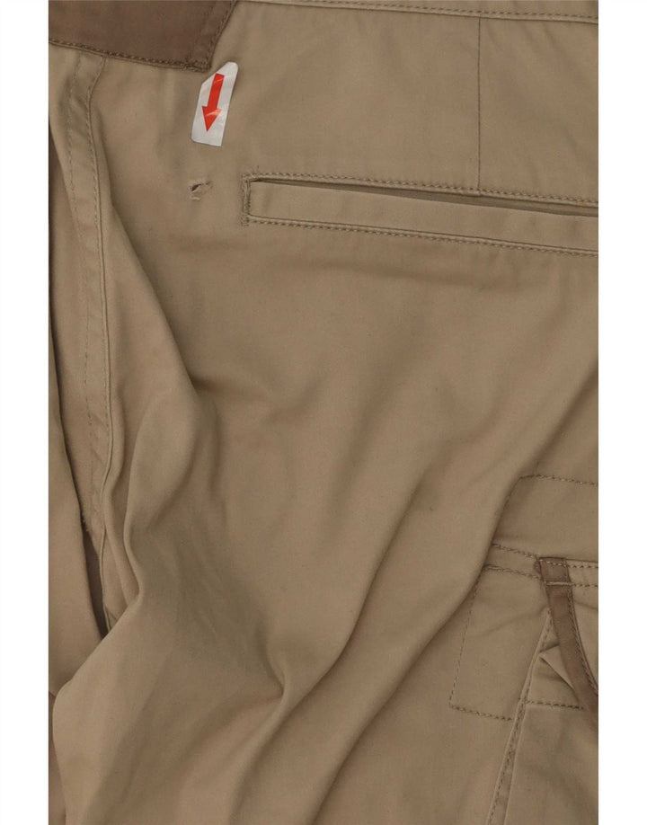 Calça cargo slim feminina Massimo Dutti W30 L32 algodão bege
