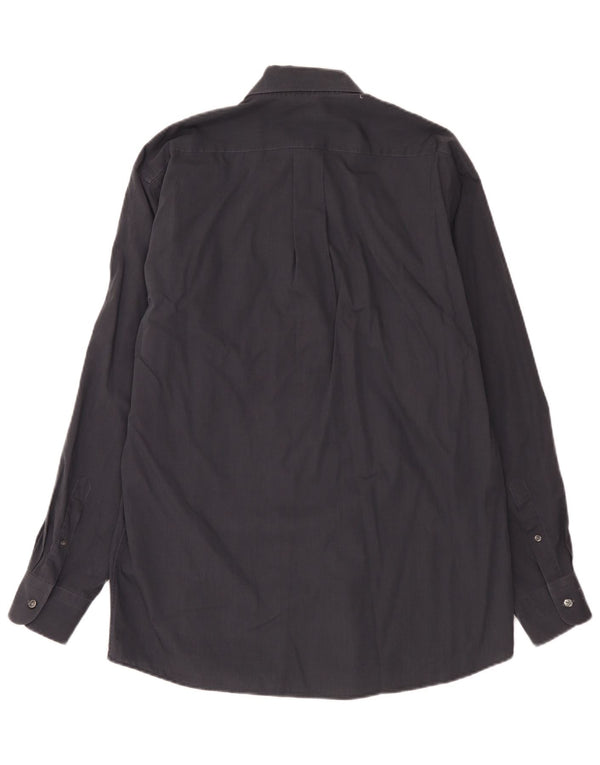 Camisa masculina Kenzo tamanho 41 16 grande algodão cinza