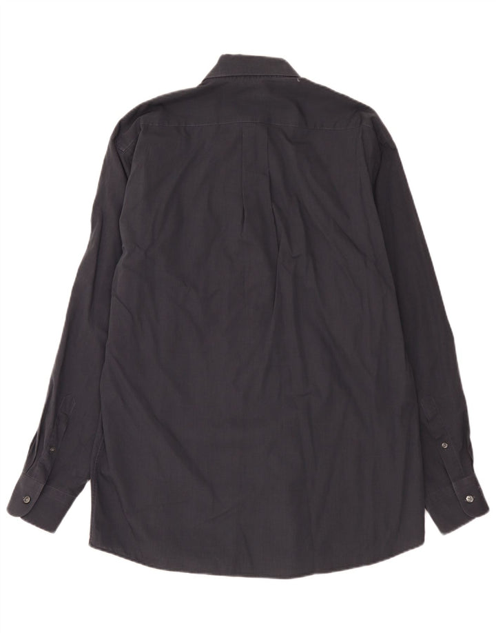 Camisa masculina Kenzo tamanho 41 16 grande algodão cinza