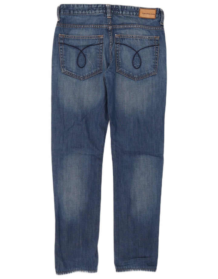 Calvin Klein Jeans Slim Feminino W30 L32 Azul Algodão