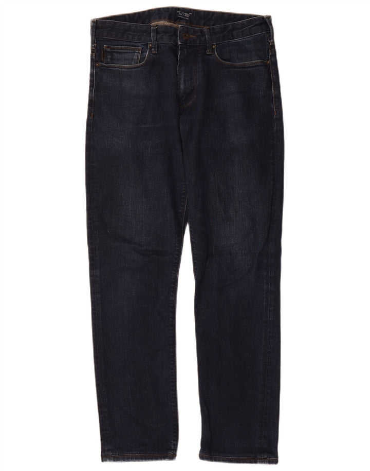 Armani Mens Slim Jeans W30 L28 Azul Marinho Algodão