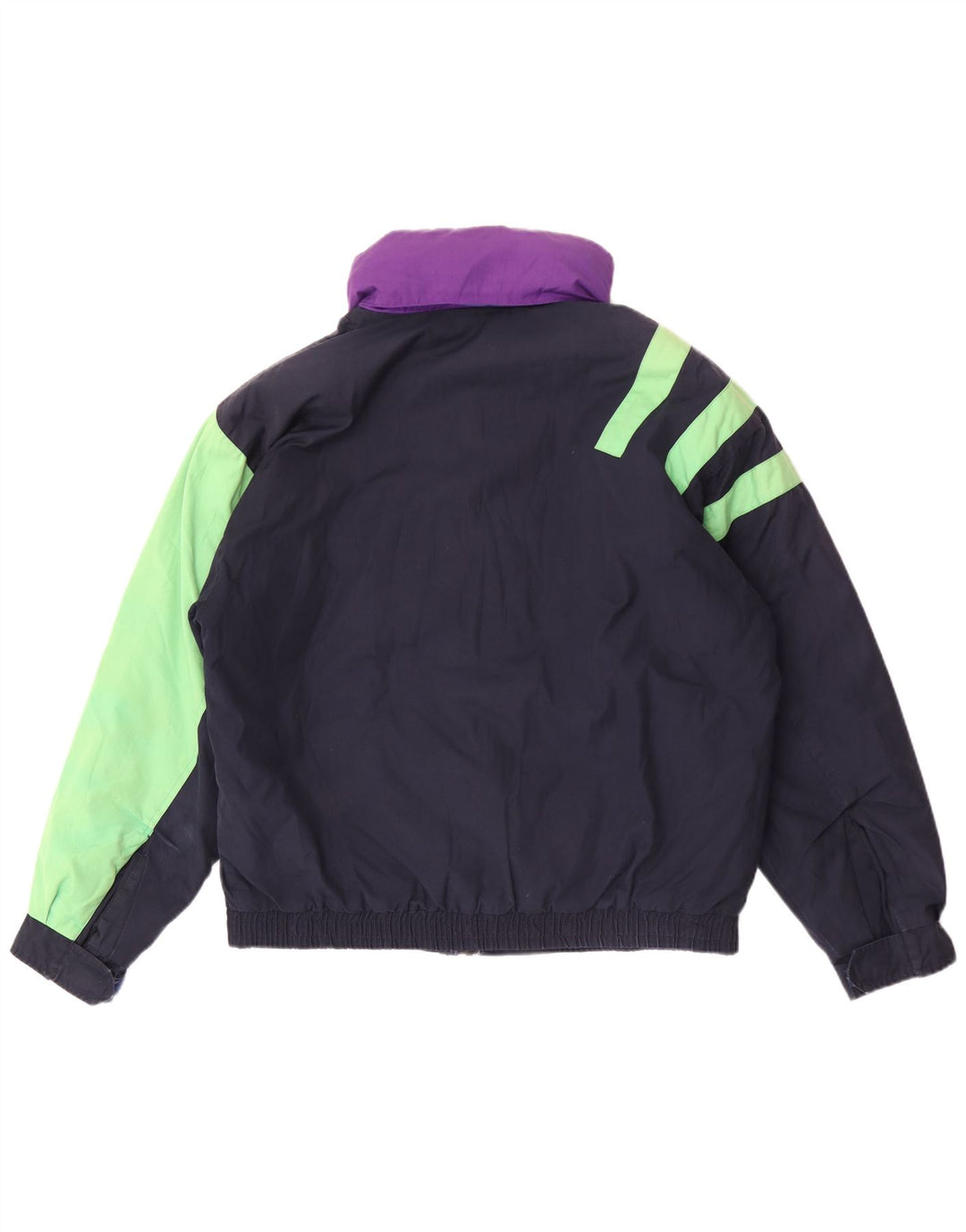 Jaqueta de esqui masculina Fila com capuz IT 50 grande poliéster Colourblock azul marinho