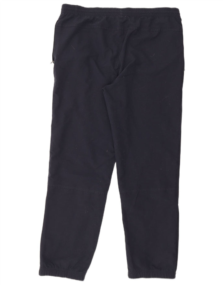 Calça de treino masculina Adidas Joggers grande poliéster azul marinho