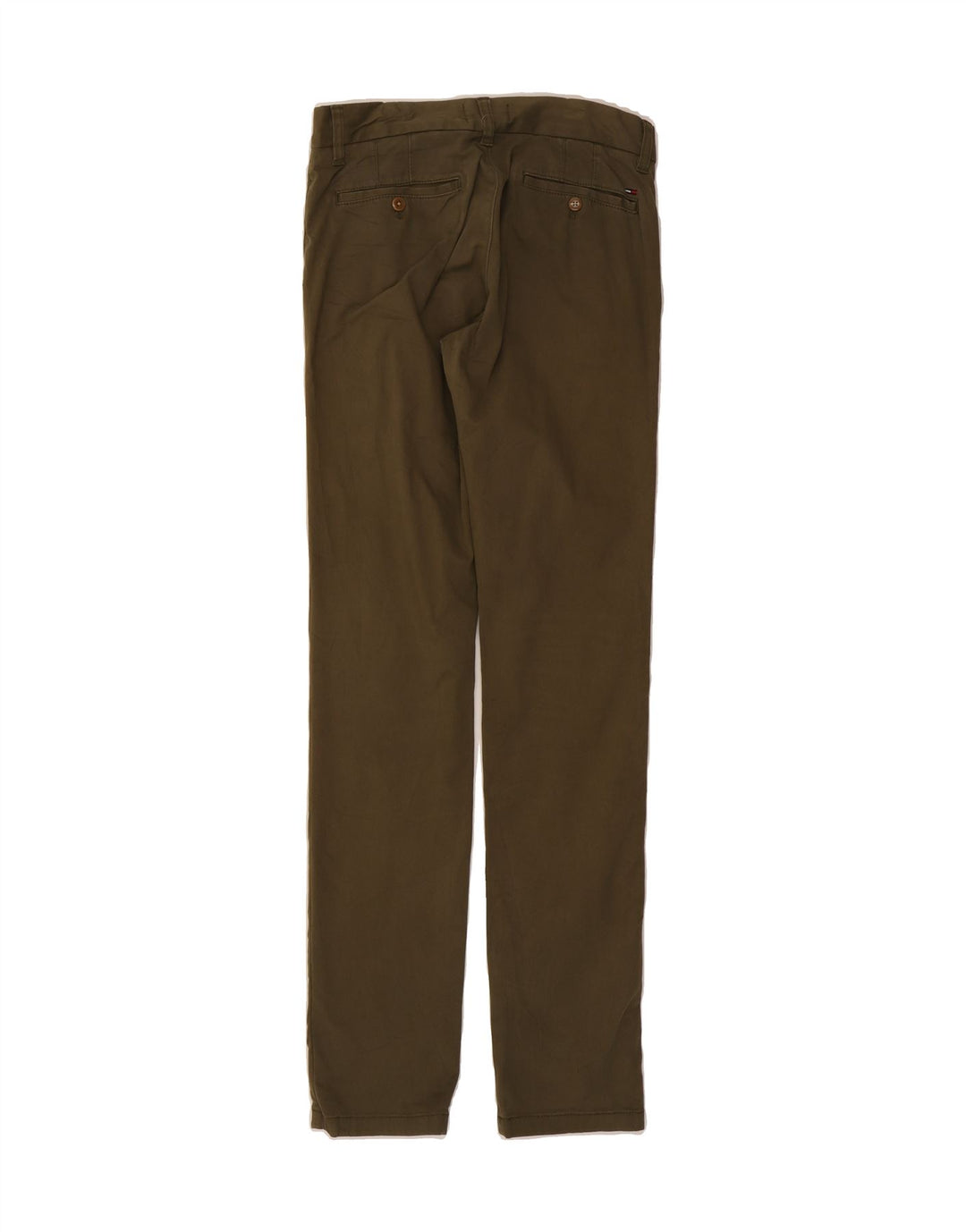 TOMMY HILFIGER Womens Straight Chino Trousers W29 L34 Khaki Cotton Vintage Tommy Hilfiger and Second-Hand Tommy Hilfiger from Messina Hembry 