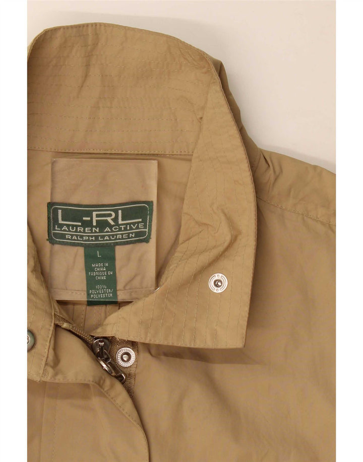 Jaqueta utilitária feminina Ralph Lauren UK 16 grande bege