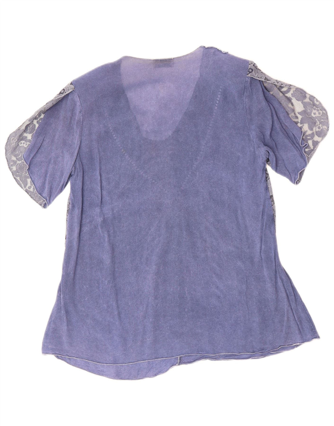 Blusa feminina JOSEPHINE UK 16 grande azul floral