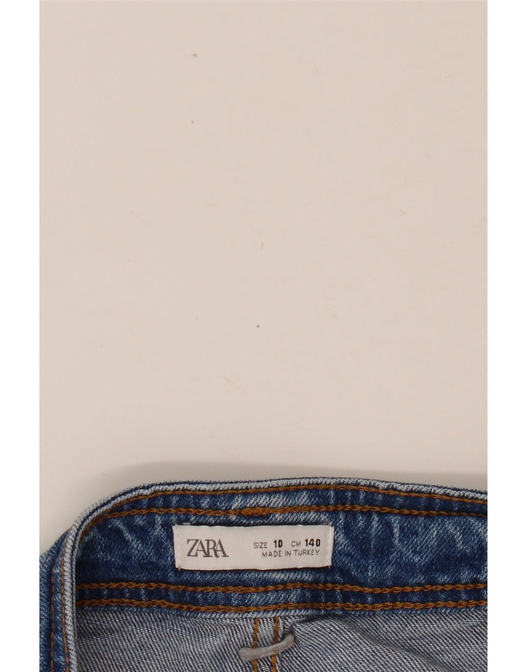 ZARA Jeans de perna larga para meninas 9-10 anos W24 L22 Azul