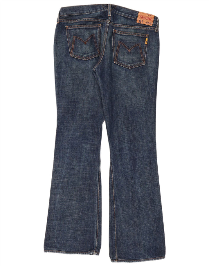 Meltin' Pot feminino bootcut jeans W30 L31 algodão azul