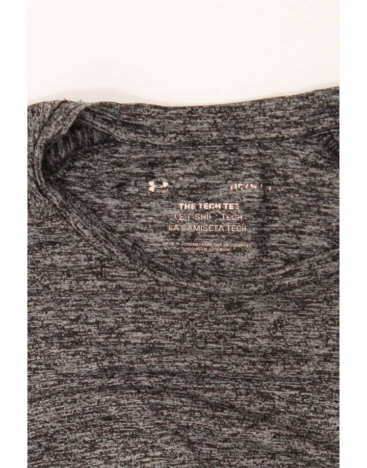 Camiseta masculina Under Armour Top cinza médio manchado