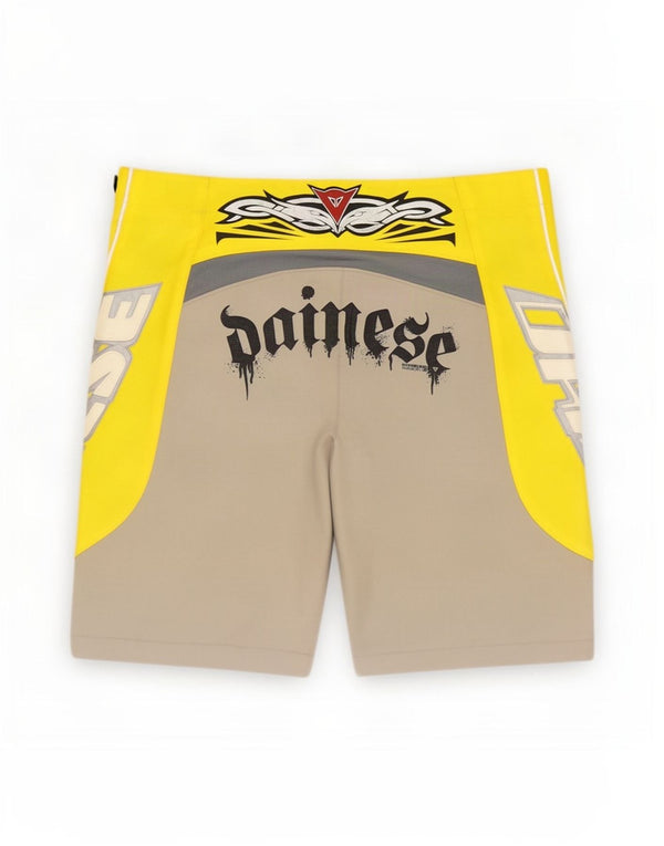 Dainese Mens Racer Graphic Shorts Médio W30 Cinza Colourblock Poliéster
