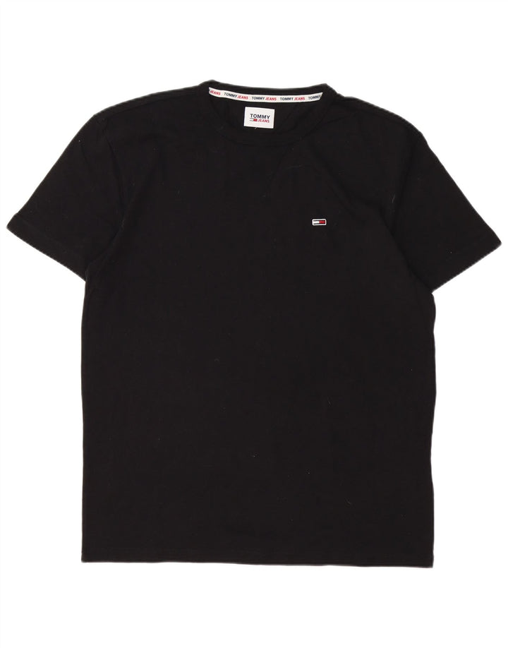 Camiseta masculina Tommy Hilfiger Top médio algodão preto