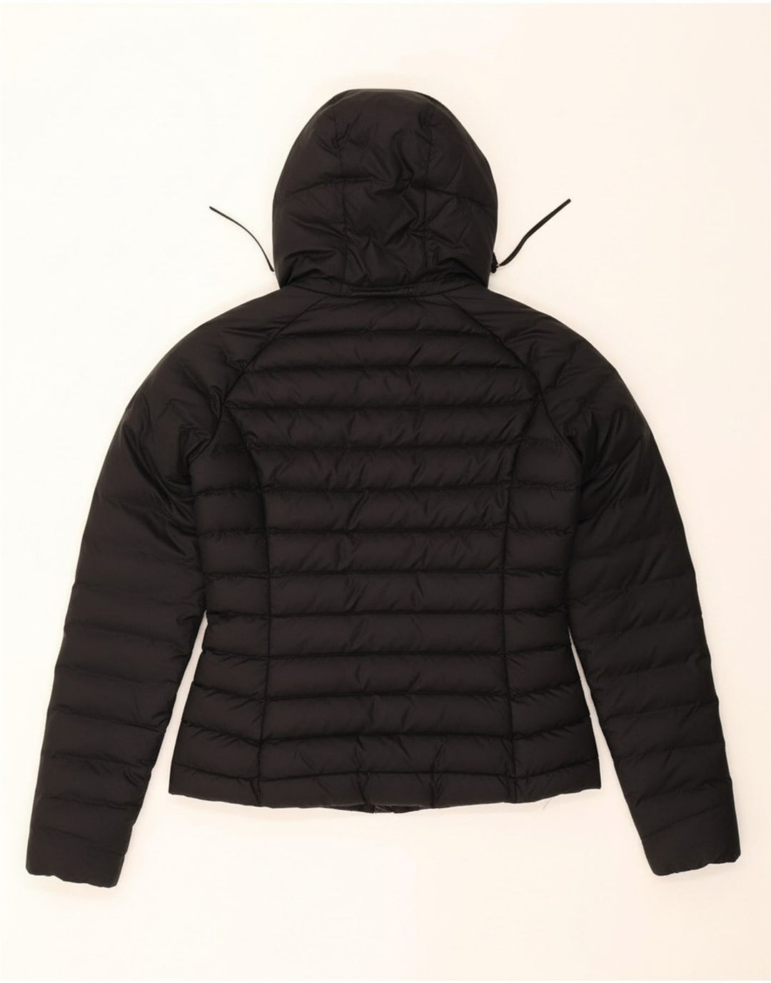 ADIDAS Womens Hooded Jacket UK 8 Small Black Nylon