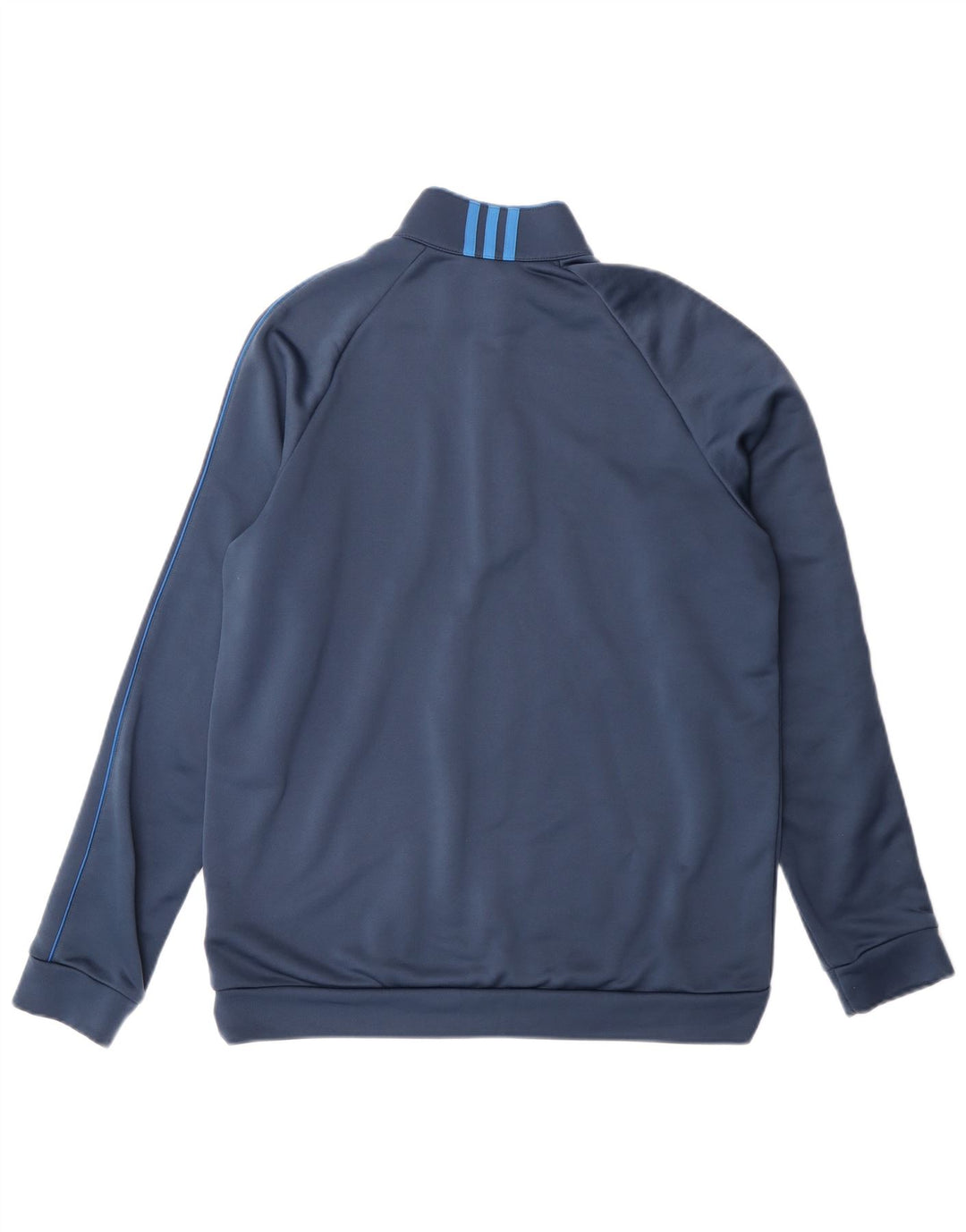 Adidas Mens Climalite Zip Neck Pullover Treino Top Médio Azul Poliéster