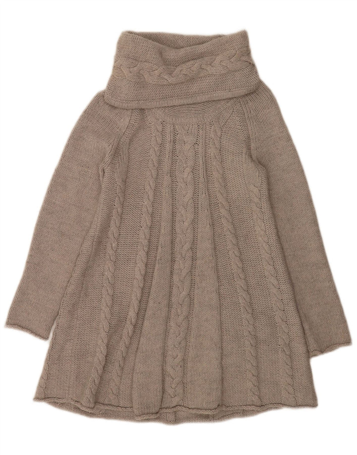 Suéter feminino Marks & Spencer com gola redonda Reino Unido 12 cinza médio acrílico