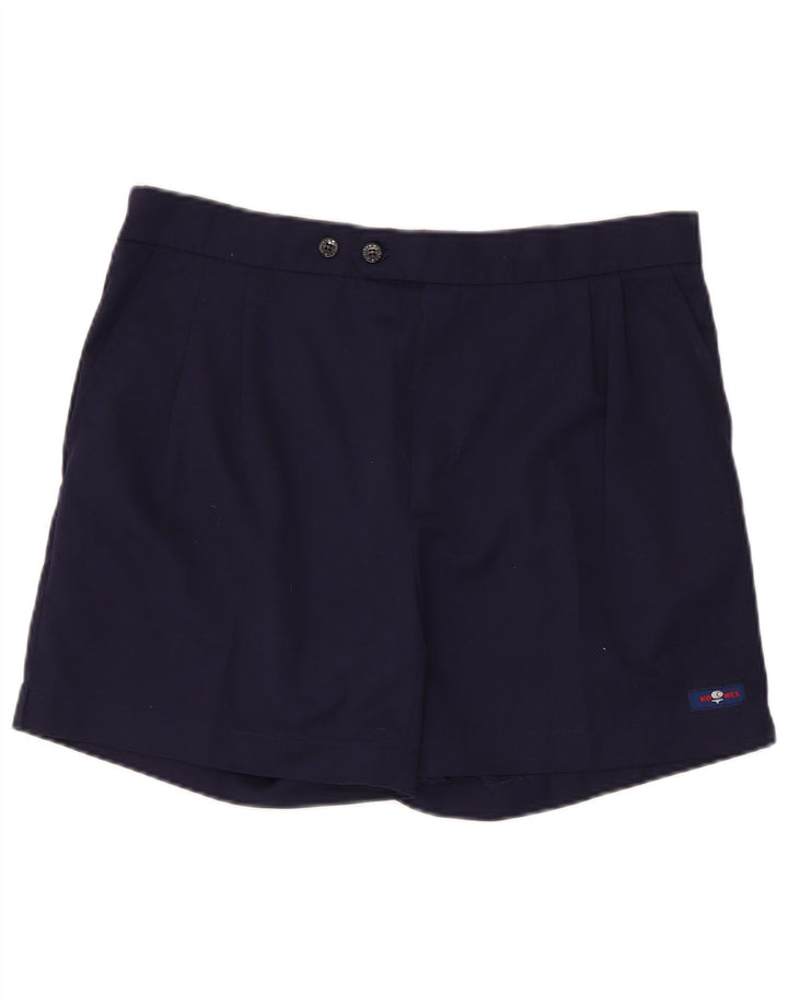 Shorts Chino Masculino Vintage Grande W36 Poliéster Azul Marinho