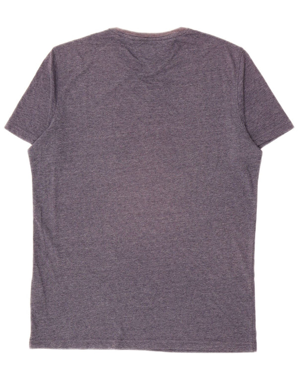 Camiseta masculina Tommy Hilfiger grande poliéster manchado azul marinho