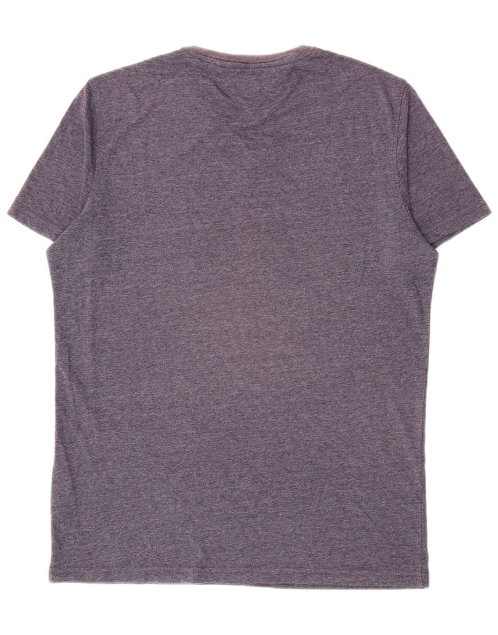 Camiseta masculina Tommy Hilfiger grande poliéster manchado azul marinho