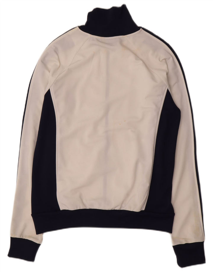 Converse Mens Graphic Tracksuit Top Jaqueta Médio Branco Colorblock