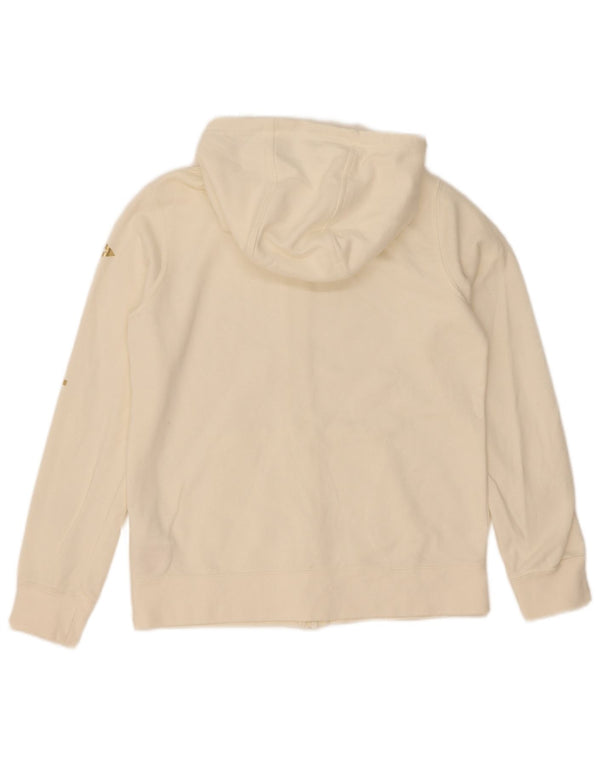 Suéter Nike feminino com capuz e zíper gráfico 12-13 anos grande algodão branco