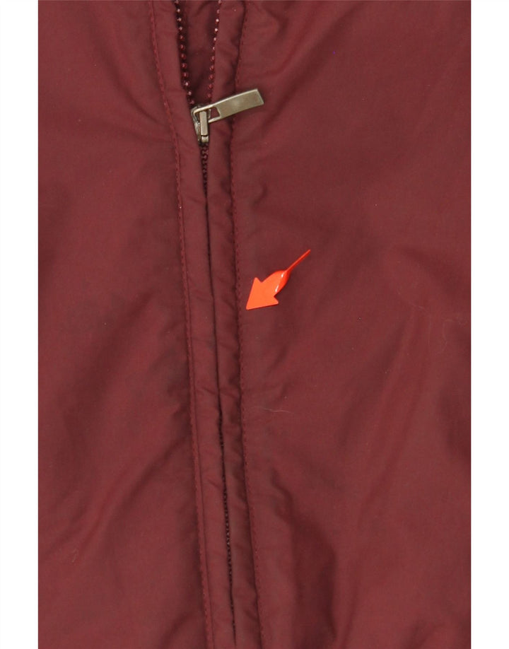 NORTH SAILS Boys Graphic Bomber Jacket 5-6 Years Burgundy Colourblock