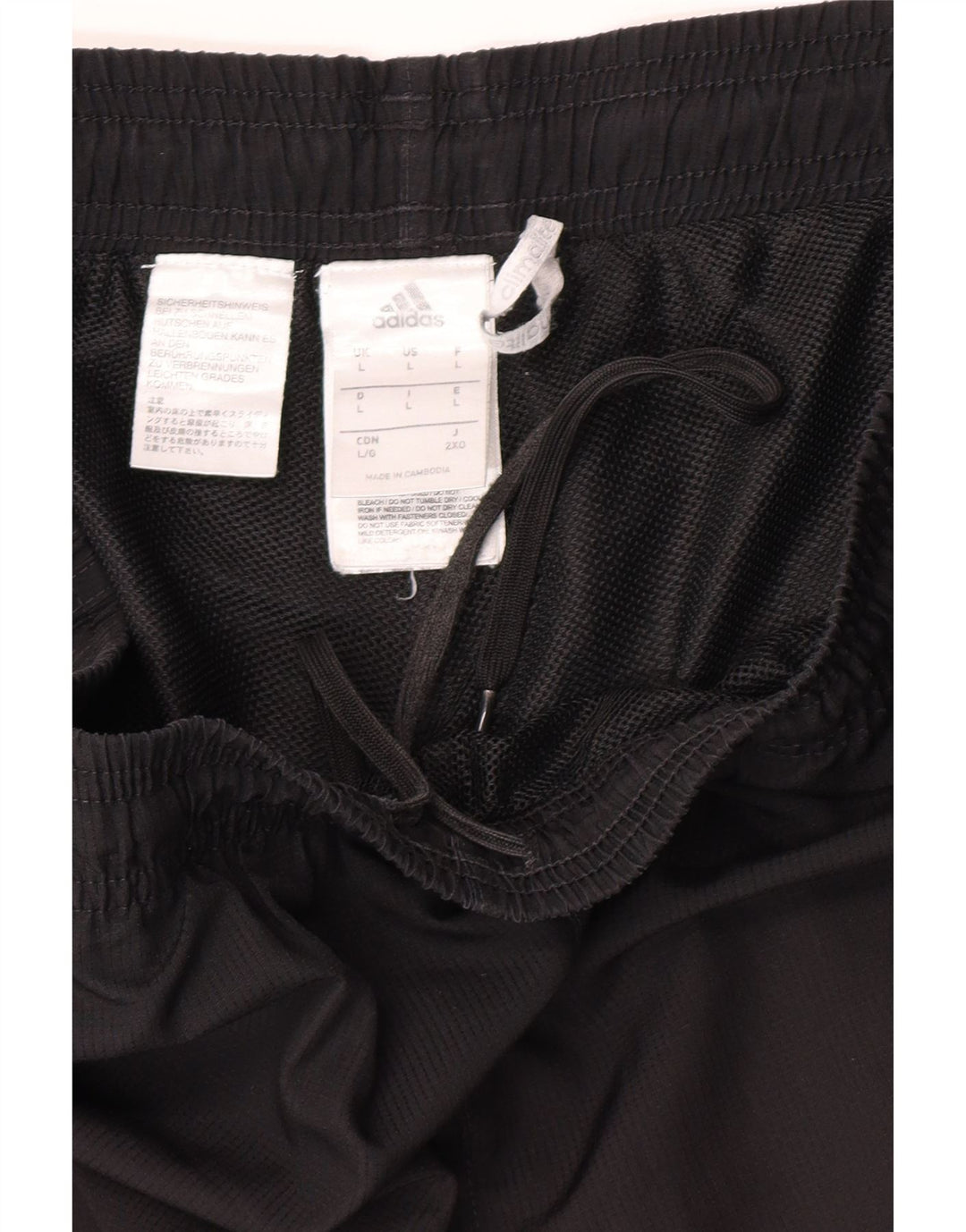Calça Adidas Mens Climalite Treino Grande Poliéster Preto
