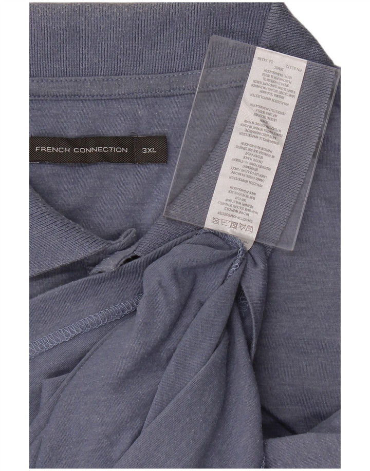 Camisa polo masculina FRENCH CONNECTION 3XL algodão azul