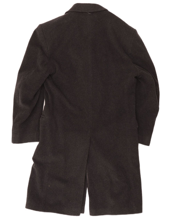 Sobretudo masculino Hammersley UK 36 lã cinza pequena