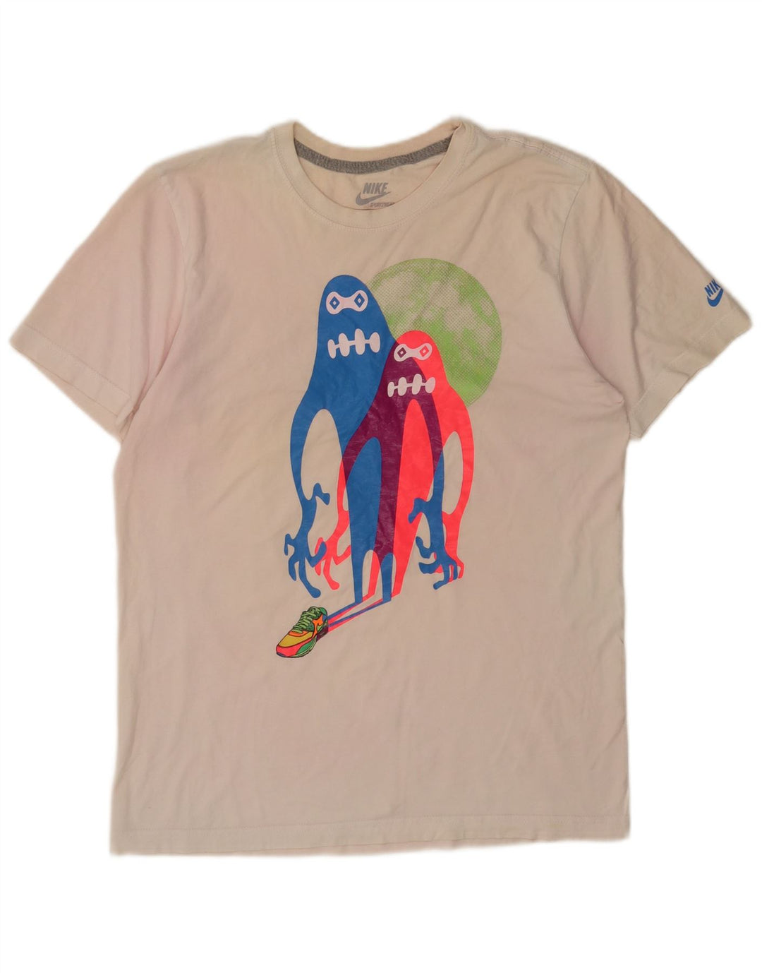 Camiseta masculina Nike Standard Fit Graphic Top Médio Branco