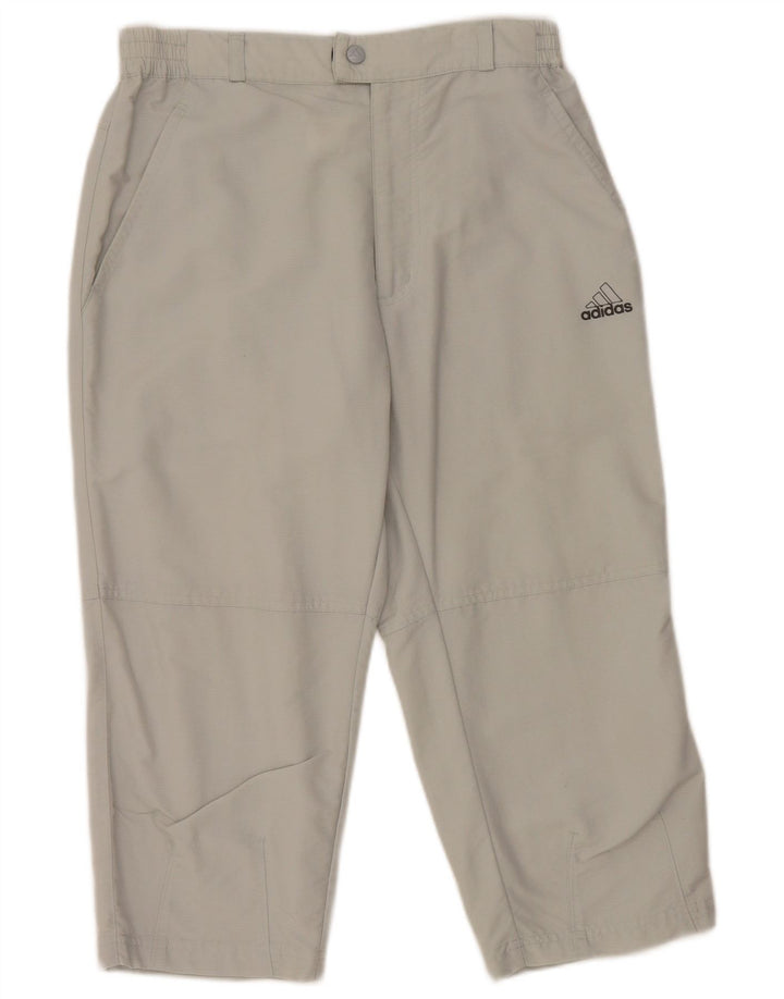 Calça Capri Feminina Adidas W28 L20 Cinza Poliamida