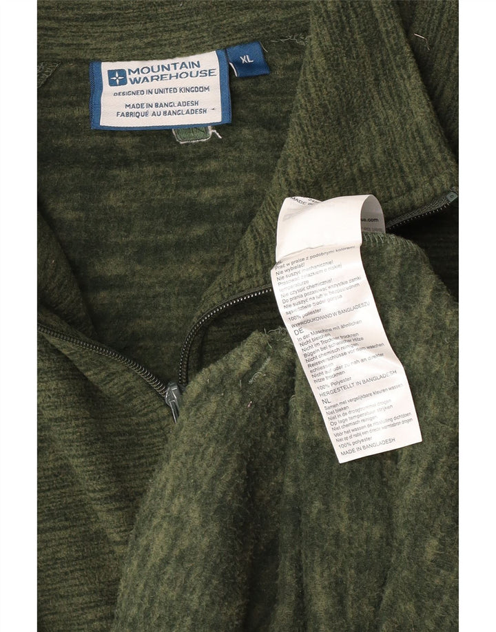 Jaqueta de lã masculina do armazém da montanha poliéster manchado verde Reino Unido 42 XL