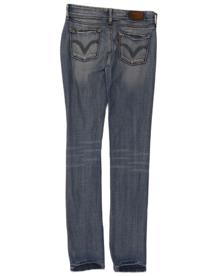Calça jeans feminina Levi's 571 Slim W28 L34 azul algodão