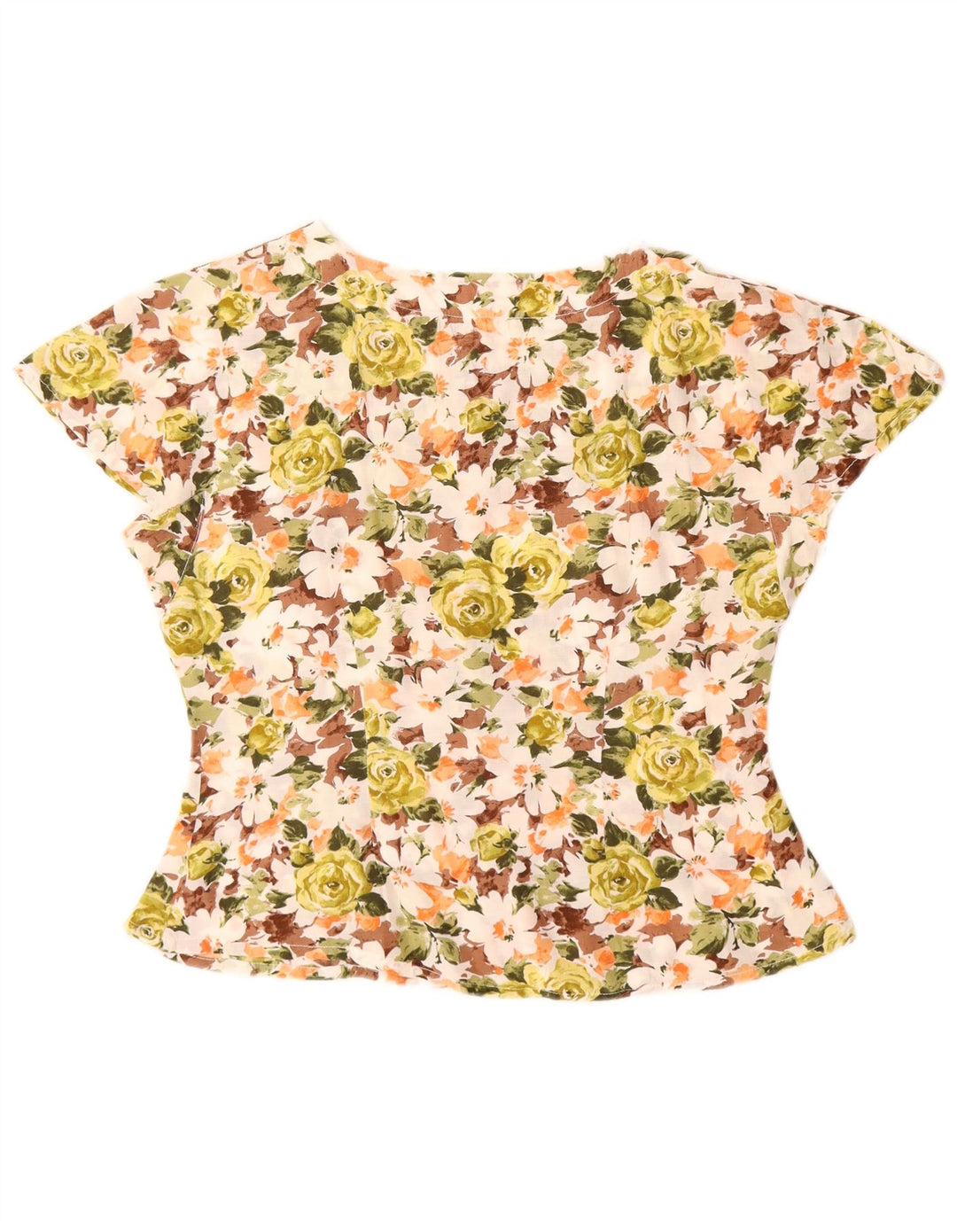 Conjunto de saia feminina vintage de 2 peças IT 44 médio W26 floral multicolorido