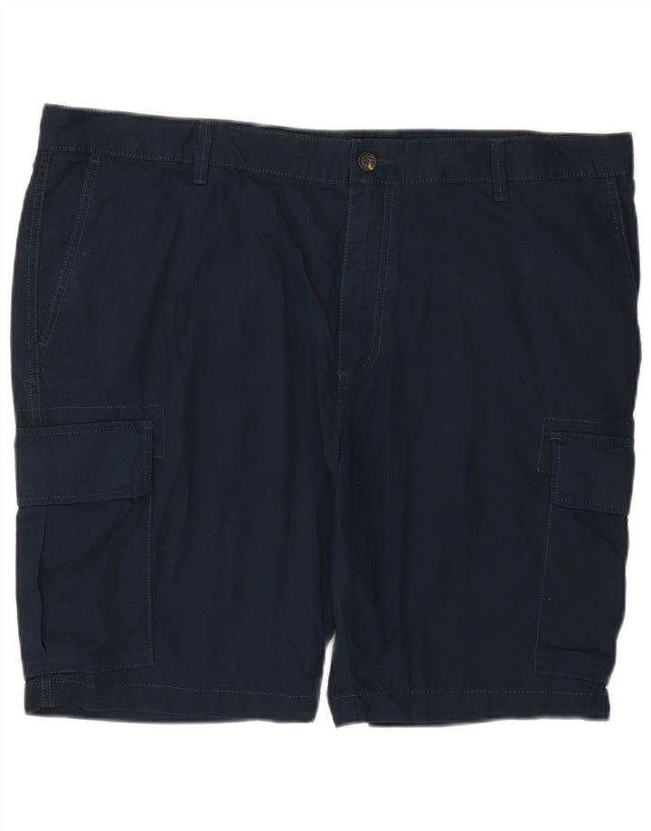 Shorts cargo masculino Marks & Spencer W42 2XL algodão azul marinho