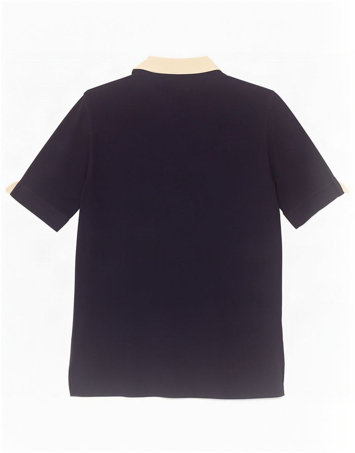 Camisa polo feminina St. Germain Des Pres IT 44 médio azul marinho colorblock