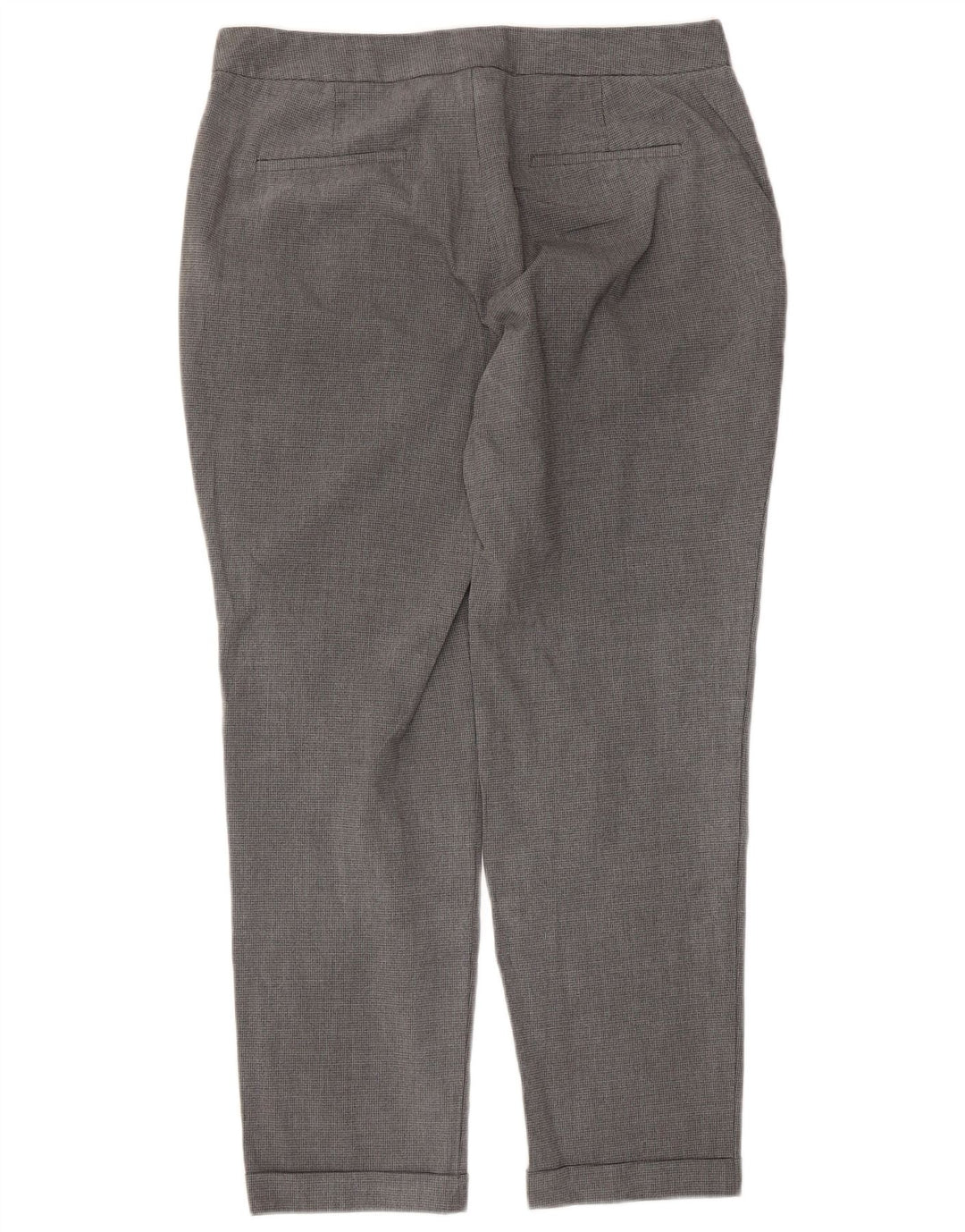 Calça Chino Reta Feminina Zara EU 40 Médio W30 L27 Cinza Houndstooth