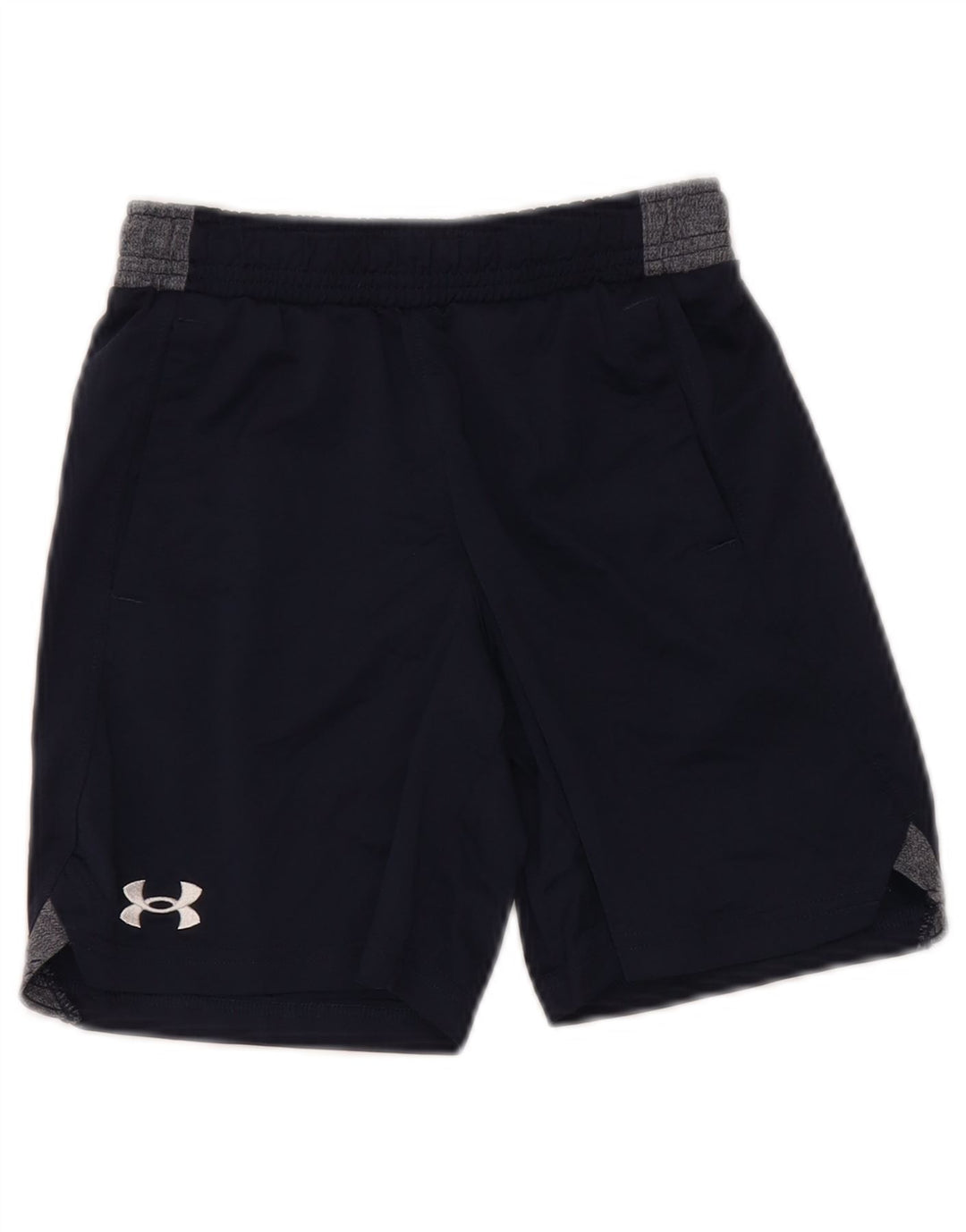 Shorts esportivos masculinos Under Armour 7-8 anos pequeno azul marinho colorblock